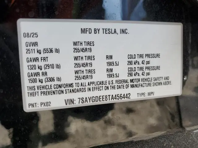 2026 TESLA MODEL Y   