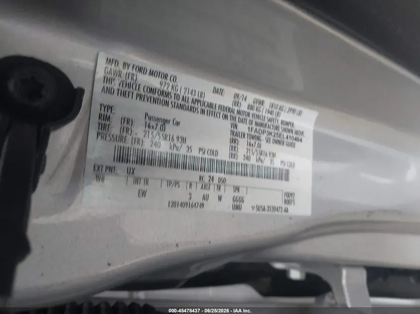 2014 FORD FOCUS SE