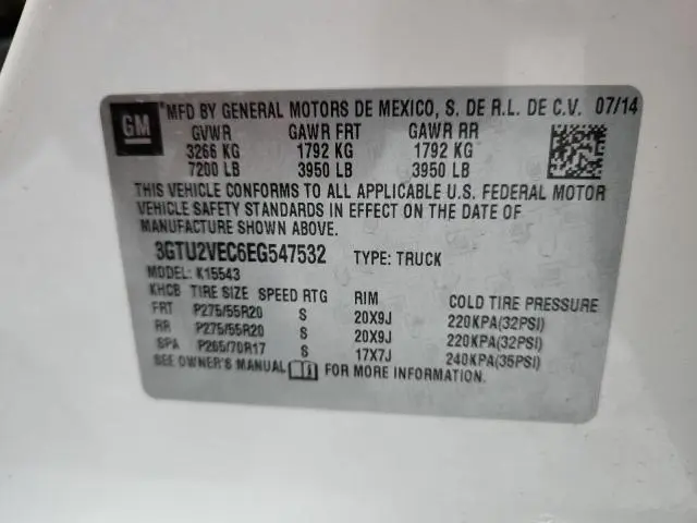 2014 GMC SIERRA K1500 SLT  