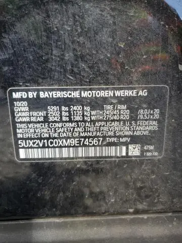 2021 BMW X4 XDRIVE30I