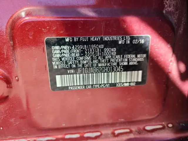 2016 SUBARU IMPREZA PREMIUM  