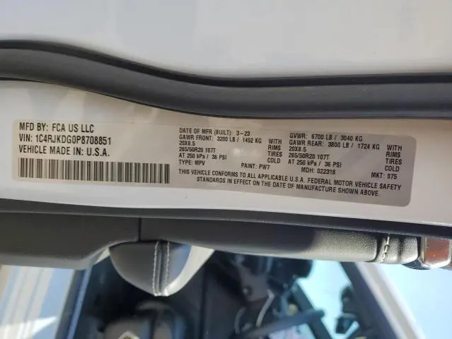 2023 JEEP GRAND CHEROKEE L OVERLAND  