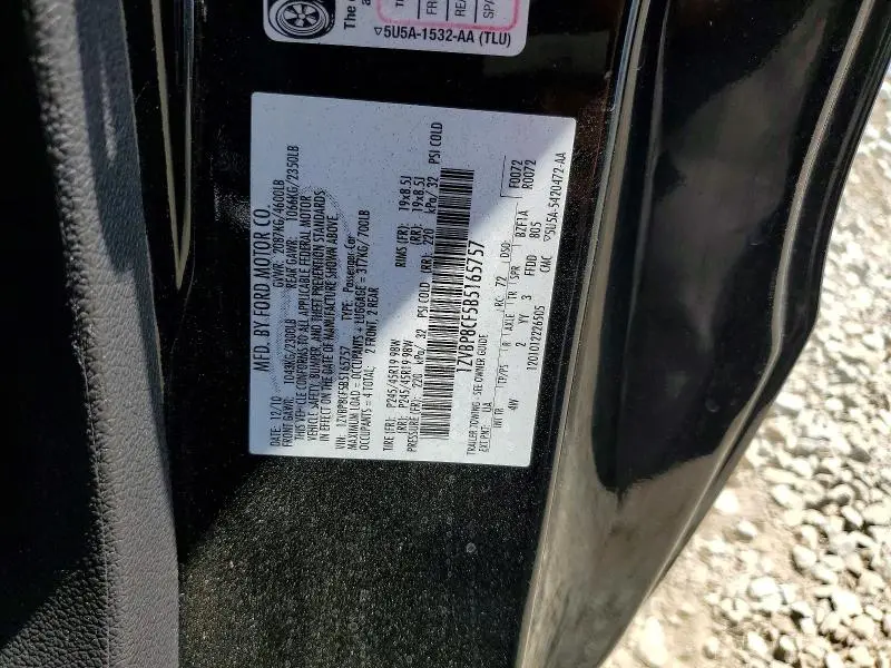 2011 FORD MUSTANG GT  