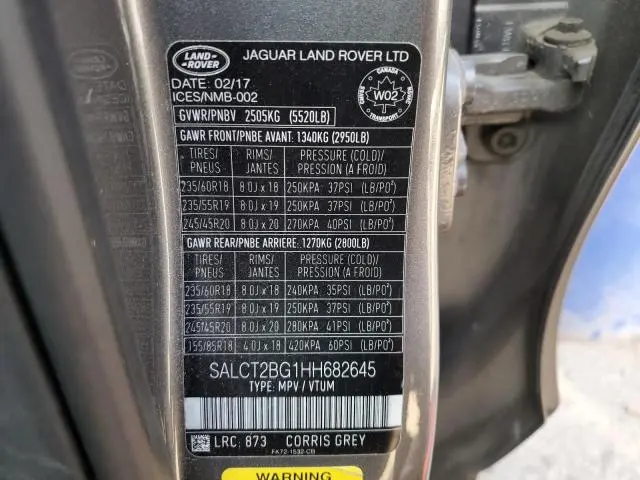 2017 LAND ROVER DISCOVERY SPORT HSE LUXURY  