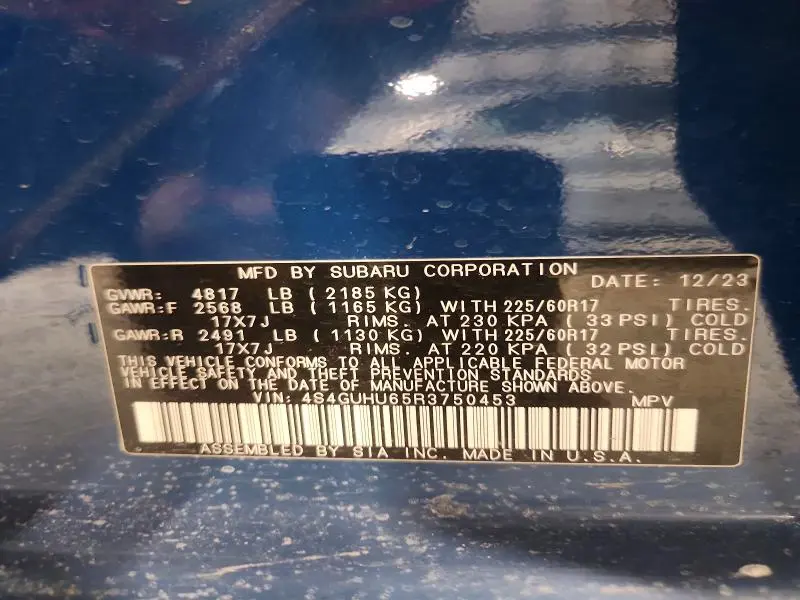 2024 SUBARU CROSSTREK WILDERNESS  