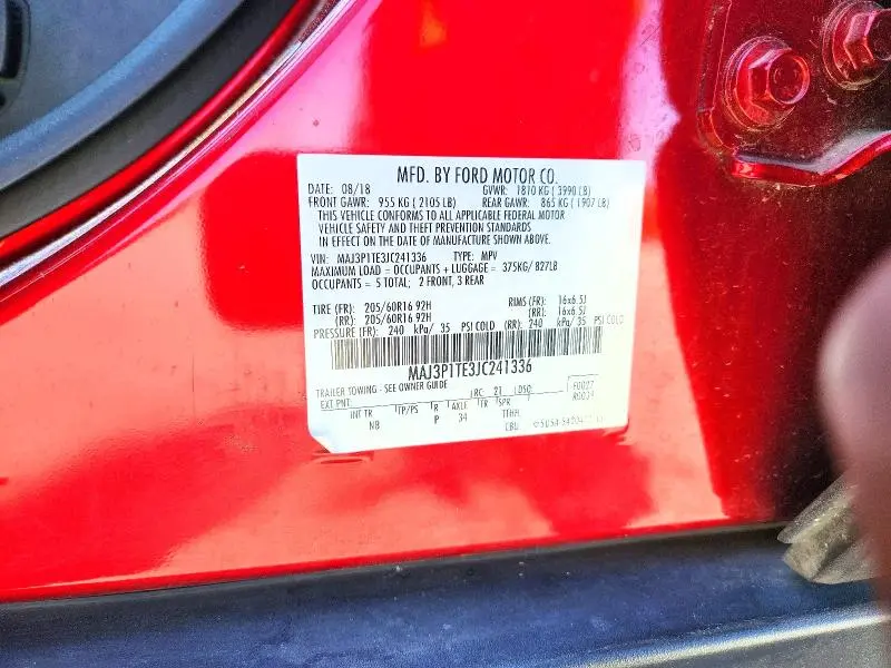 2018 FORD ECOSPORT SE  
