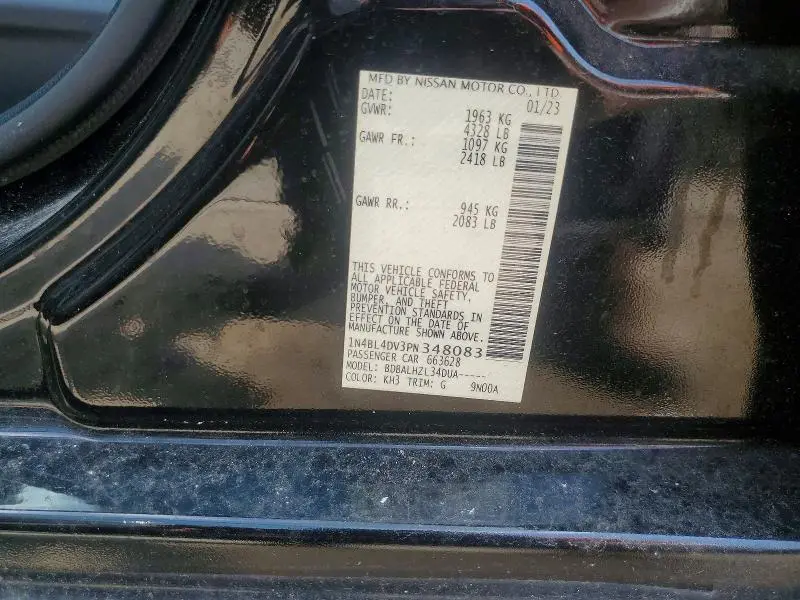 2023 NISSAN ALTIMA SV  