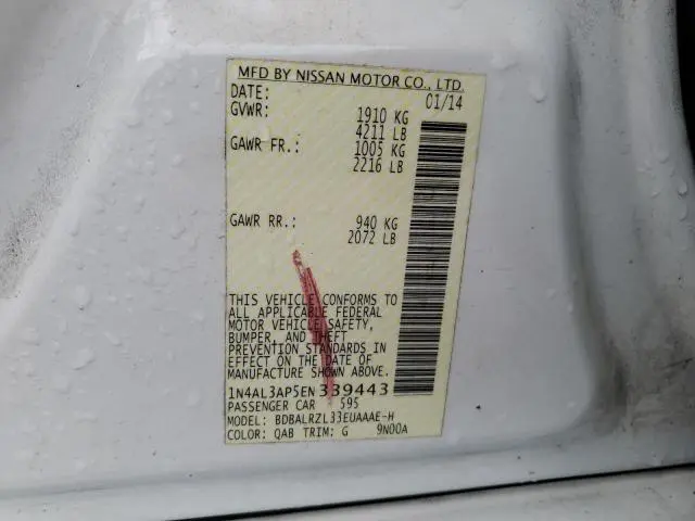 2014 NISSAN ALTIMA 2.5  
