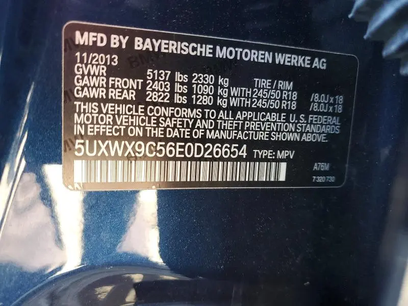 2014 BMW X3 XDRIVE28I  