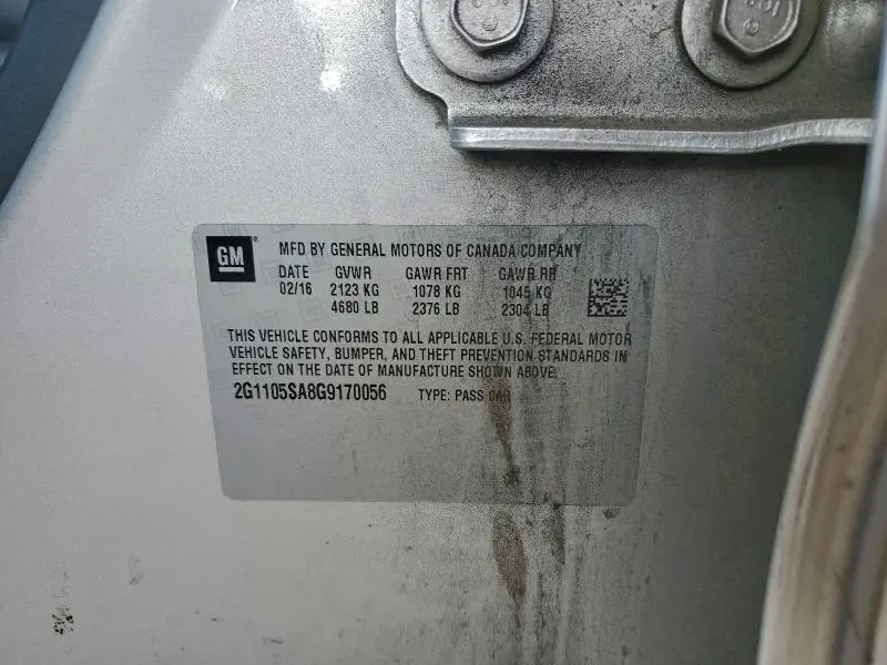 2016 CHEVROLET IMPALA LT  