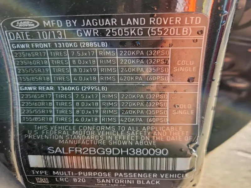 2013 LAND ROVER LR2 HSE  