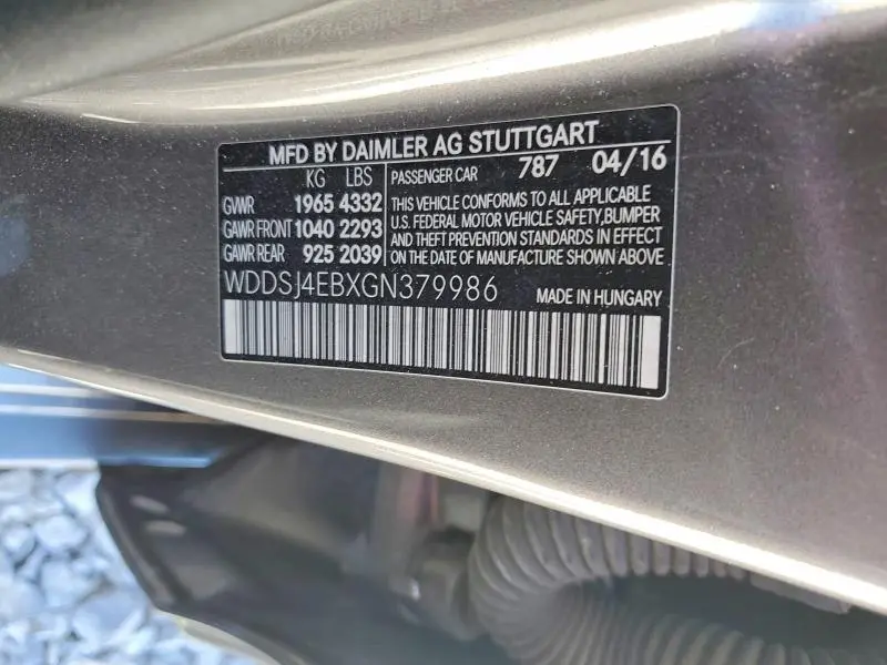 2016 MERCEDES-BENZ CLA 250  