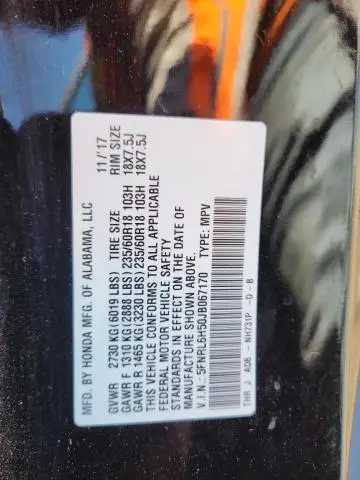 2018 HONDA ODYSSEY EX  