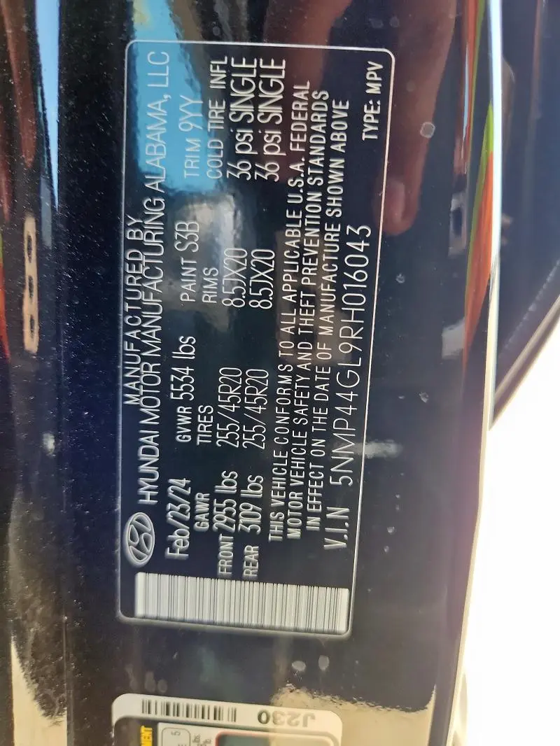 2024 HYUNDAI SANTA FE LIMITED  