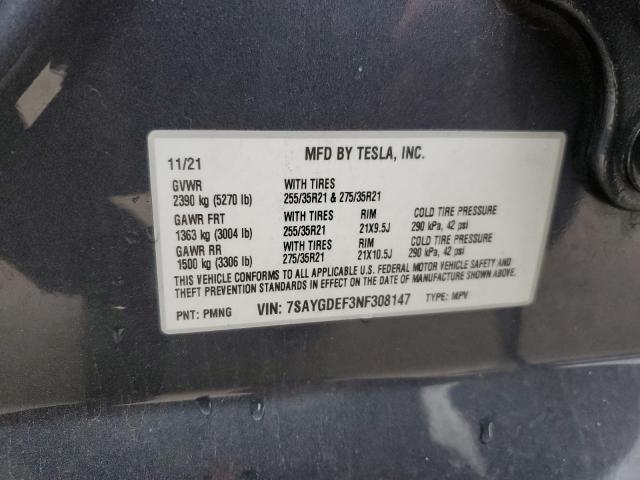 2022 TESLA MODEL Y 