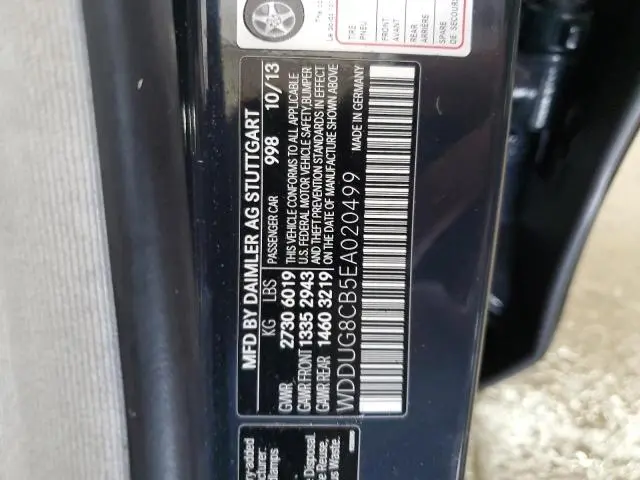 2014 MERCEDES-BENZ S 550  