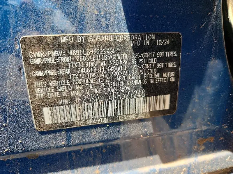 2024 SUBARU FORESTER WILDERNESS  