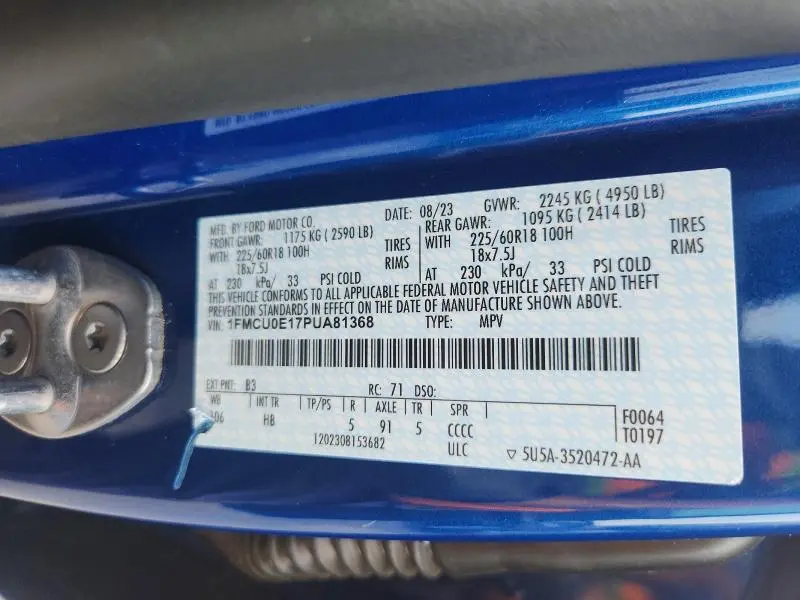 2023 FORD ESCAPE   