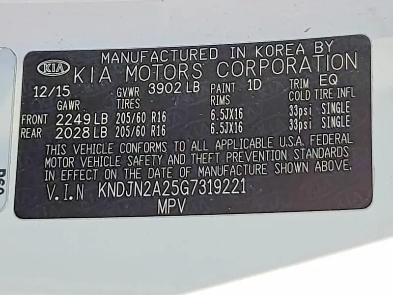 2016 KIA SOUL BASE  