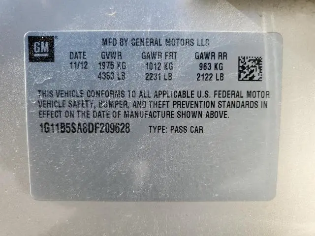 2013 CHEVROLET MALIBU LS