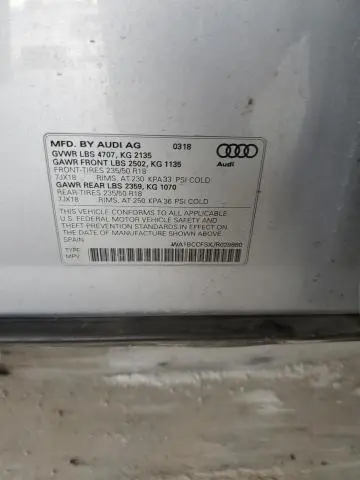 2018 AUDI Q3 PREMIUM  