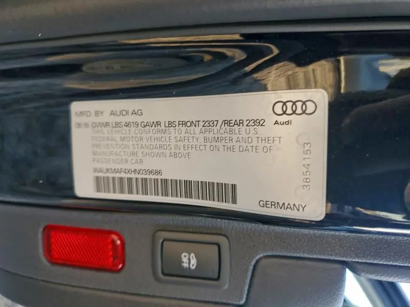 2017 AUDI A4 ULTRA PREMIUM  
