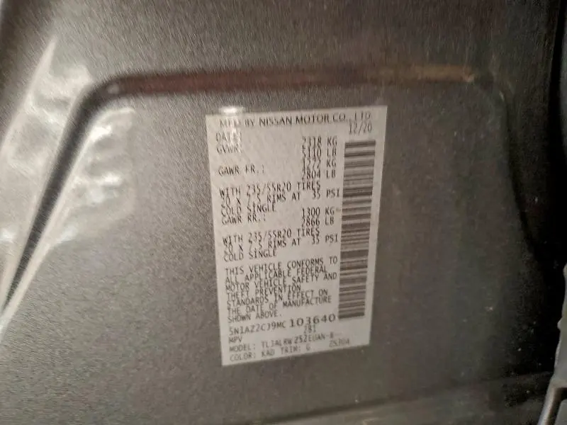 2021 NISSAN MURANO SL  