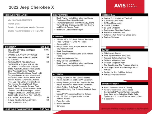 2022 JEEP CHEROKEE LATITUDE