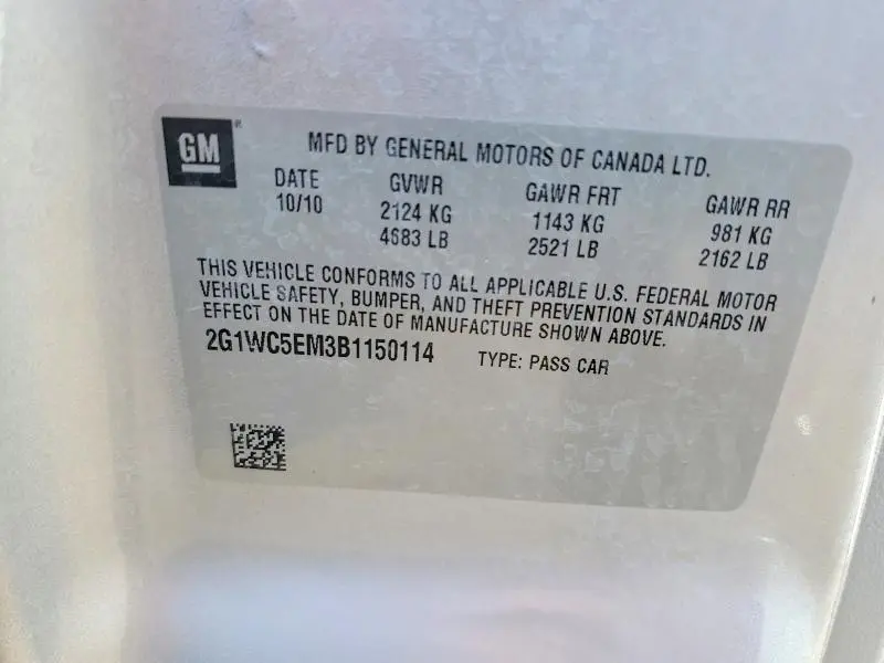 2011 CHEVROLET IMPALA LTZ  