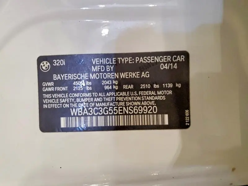 2014 BMW 320 I XDRIVE  