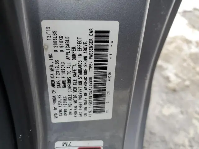 2016 HONDA ACCORD EX