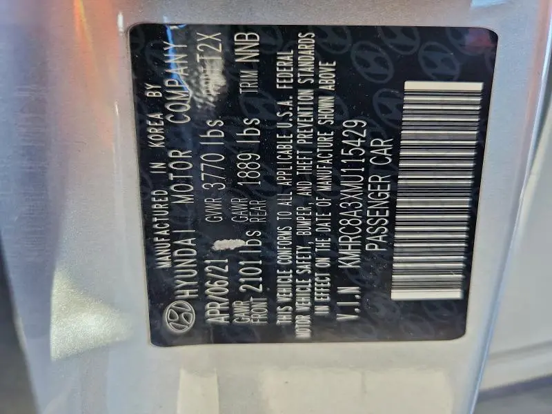 2021 HYUNDAI VENUE SEL  