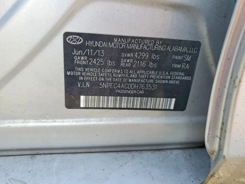 2013 HYUNDAI SONATA SE  