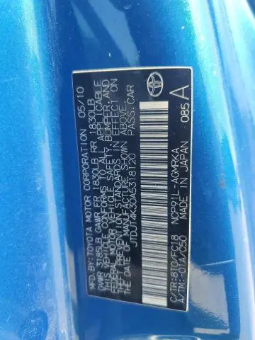 2010 TOYOTA YARIS   