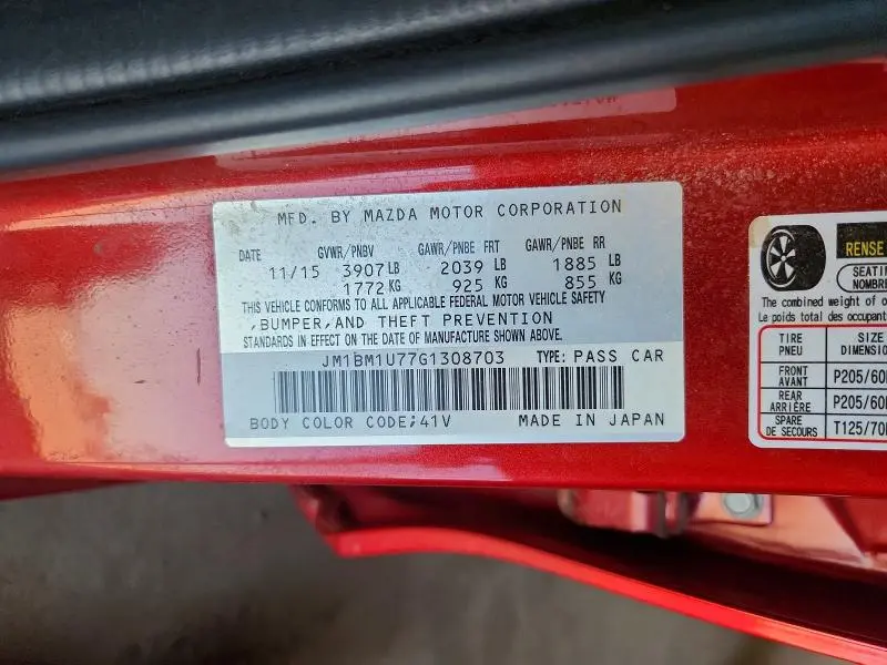 2016 MAZDA 3 SPORT  