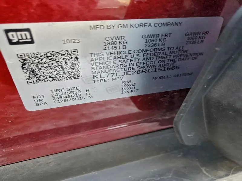 2024 CHEVROLET TRAX 2RS  