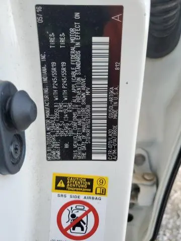 2016 TOYOTA HIGHLANDER LIMITED  