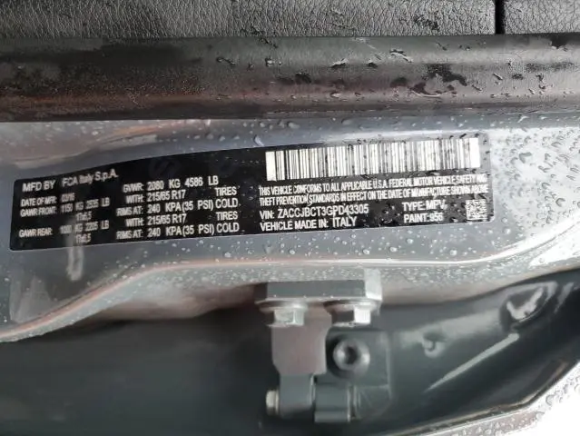 2016 JEEP RENEGADE TRAILHAWK  