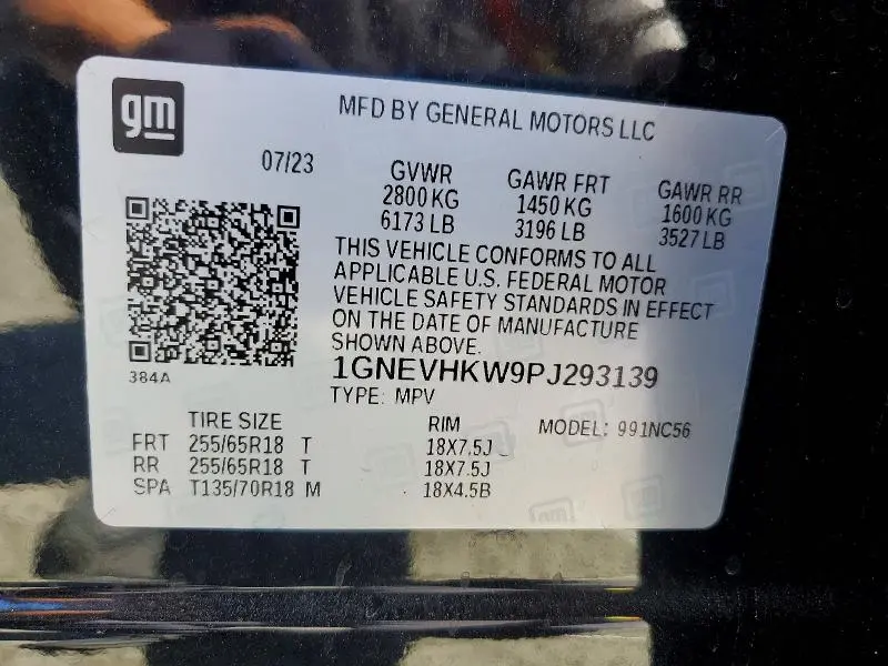 2023 CHEVROLET TRAVERSE LT  