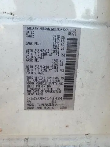 2021 NISSAN MURANO S  