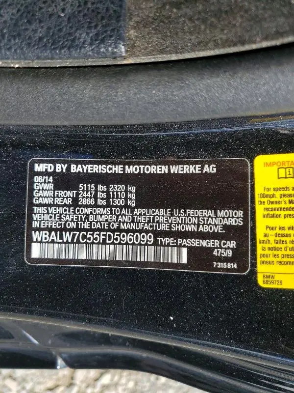 2015 BMW 640 I  