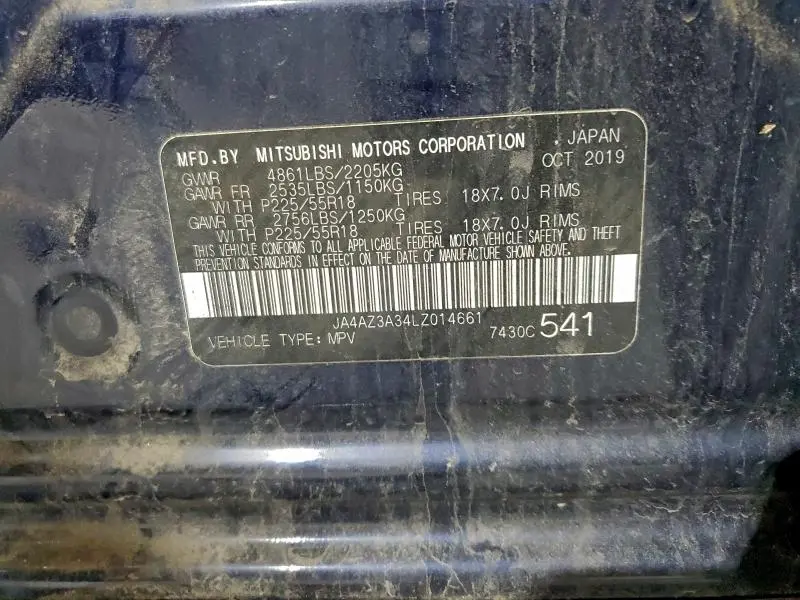 2020 MITSUBISHI OUTLANDER SE  