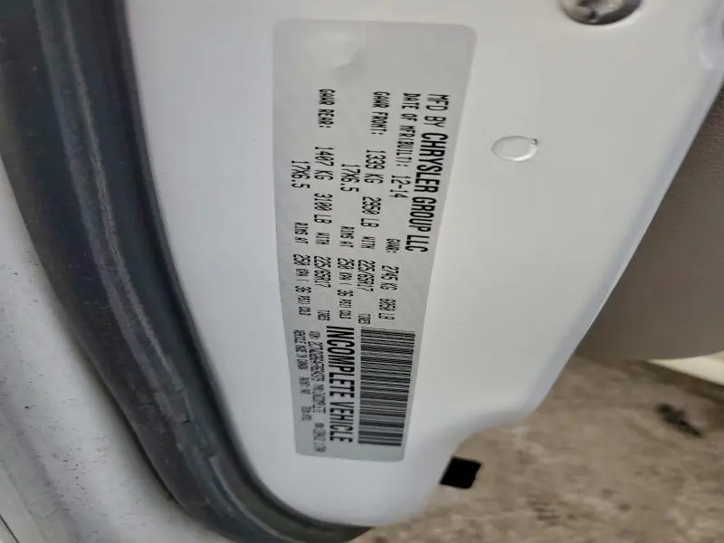 2015 DODGE GRAND CARAVAN SE  