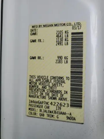 2017 NISSAN MAXIMA 3.5S  