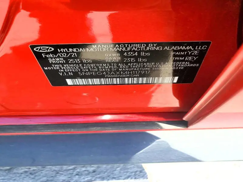 2021 HYUNDAI SONATA SE  