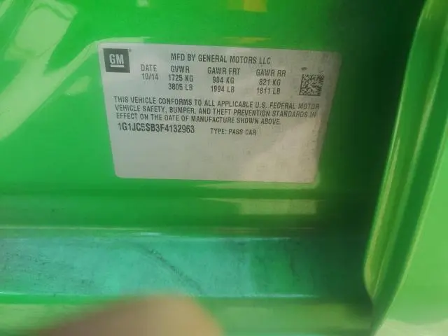 2015 CHEVROLET SONIC LT  