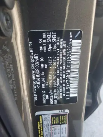 2012 HYUNDAI SANTA FE GLS  