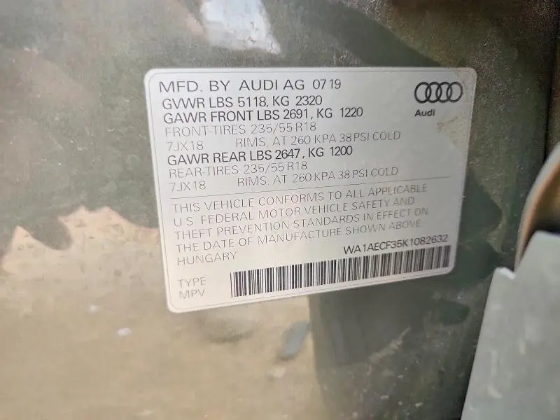 2019 AUDI Q3 PREMIUM  