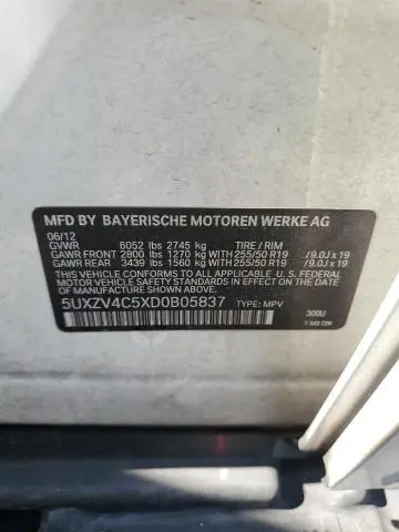 2013 BMW X5 XDRIVE35I  