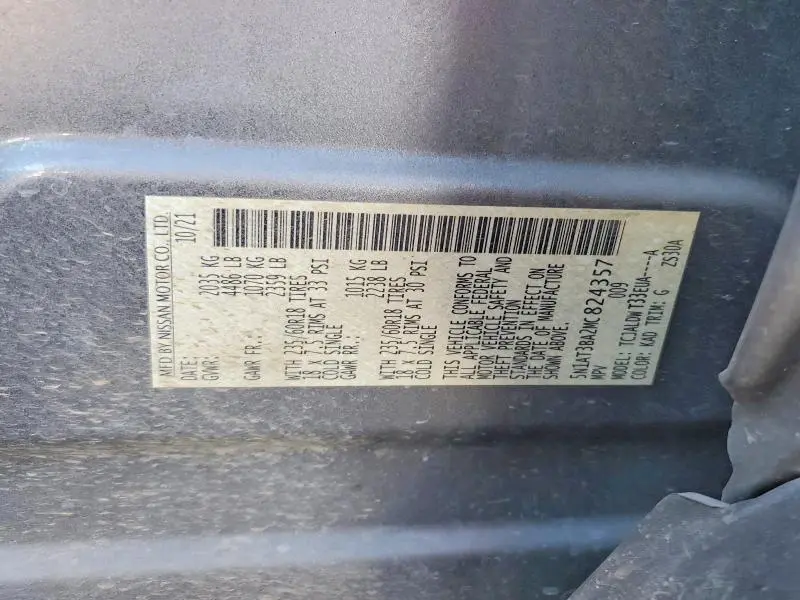 2021 NISSAN ROGUE SV  